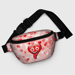 Поясная сумка Влюбленное сердечко, цвет: 3D-принт — фото 2