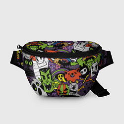 Поясная сумка Страшно веселые монстры, цвет: 3D-принт