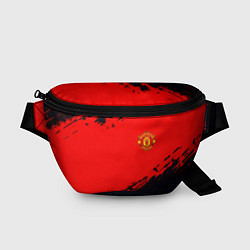 Поясная сумка Manchester United colors sport, цвет: 3D-принт