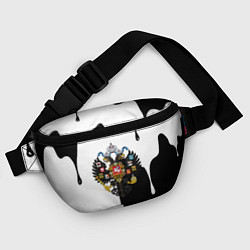 Поясная сумка Герб РФ краски имперский, цвет: 3D-принт — фото 2