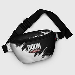 Поясная сумка Doom eternal белые краски, цвет: 3D-принт — фото 2