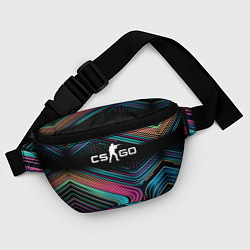 Поясная сумка Counter Strike - stripes, цвет: 3D-принт — фото 2