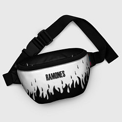 Поясная сумка Ramones fire black rock, цвет: 3D-принт — фото 2