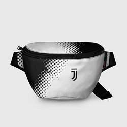 Поясная сумка Juventus sport black geometry, цвет: 3D-принт