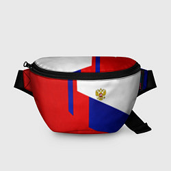 Поясная сумка Россия геометрия спортивная, цвет: 3D-принт