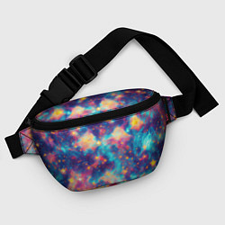 Поясная сумка Космические яркие узоры, цвет: 3D-принт — фото 2