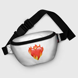 Поясная сумка Сердце в огне эмодзи, цвет: 3D-принт — фото 2