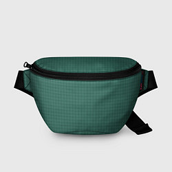 Поясная сумка Патиново-зелёный в клетку, цвет: 3D-принт