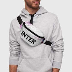 Поясная сумка Inter pro football по-горизонтали, цвет: 3D-принт — фото 2