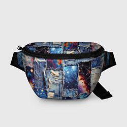 Поясная сумка Звездный небосвод - пэчворк, цвет: 3D-принт