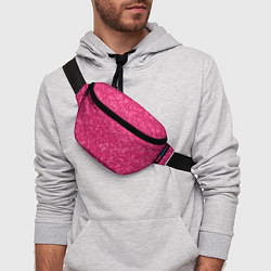 Поясная сумка Яркий розовый абстракция, цвет: 3D-принт — фото 2