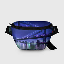 Поясная сумка Вечерняя Америка - мост, цвет: 3D-принт