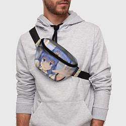 Поясная сумка Реинкарнация Безработного Roxy Megurdia smile, цвет: 3D-принт — фото 2