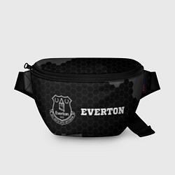 Поясная сумка Everton sport на темном фоне по-горизонтали, цвет: 3D-принт