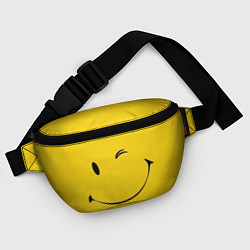 Поясная сумка Смайл желтый, цвет: 3D-принт — фото 2
