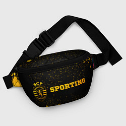 Поясная сумка Sporting - gold gradient по-горизонтали, цвет: 3D-принт — фото 2