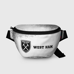 Поясная сумка West Ham sport на светлом фоне по-горизонтали, цвет: 3D-принт