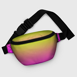 Поясная сумка Градиент яркий, цвет: 3D-принт — фото 2