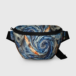 Поясная сумка Джинсовая воронка - модный тренд, цвет: 3D-принт