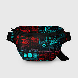 Поясная сумка Twenty one pilots pattern music, цвет: 3D-принт