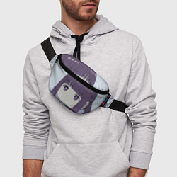 Поясная сумка Fern: Sad Face, цвет: 3D-принт — фото 2