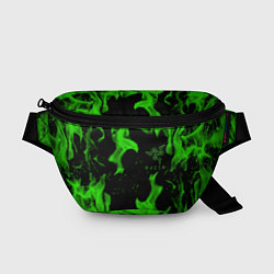 Поясная сумка Razer зелёный огонь, цвет: 3D-принт