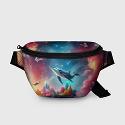 Поясная сумка Космический кит - нейросеть, цвет: 3D-принт