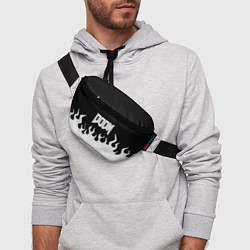 Поясная сумка Doom fire white, цвет: 3D-принт — фото 2