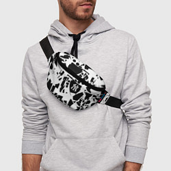 Поясная сумка New York yankees - abstraction, цвет: 3D-принт — фото 2