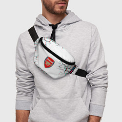 Поясная сумка Arsenal fc текстура, цвет: 3D-принт — фото 2