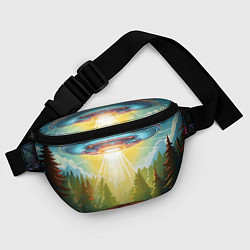 Поясная сумка UFO In The Forest, цвет: 3D-принт — фото 2