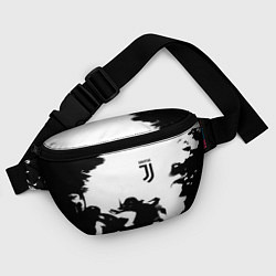 Поясная сумка Juventus smoke black fire, цвет: 3D-принт — фото 2