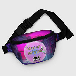 Поясная сумка Кринж свобода на белом фоне, цвет: 3D-принт — фото 2