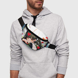 Поясная сумка Манга портрет, цвет: 3D-принт — фото 2