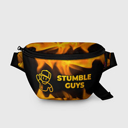 Поясная сумка Stumble Guys - gold gradient по-горизонтали, цвет: 3D-принт