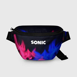 Поясная сумка Sonic neon flame, цвет: 3D-принт