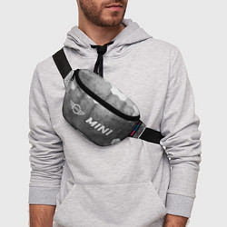 Поясная сумка Mini - grey gradient по-горизонтали, цвет: 3D-принт — фото 2