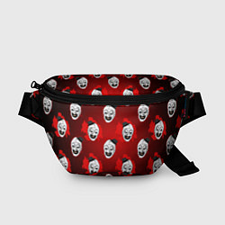 Поясная сумка Funny clown Art in blood, цвет: 3D-принт