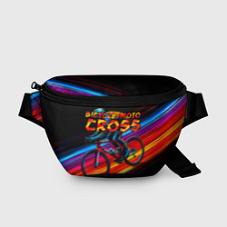 Поясная сумка Bicycle moto cross, цвет: 3D-принт