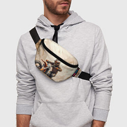 Поясная сумка Эндуро Гонщик, цвет: 3D-принт — фото 2