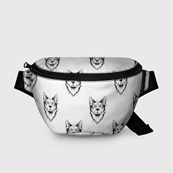 Поясная сумка Голова собаки, цвет: 3D-принт