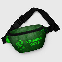 Поясная сумка Stumble Guys - green gradient по-горизонтали, цвет: 3D-принт — фото 2