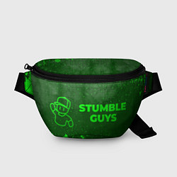Поясная сумка Stumble Guys - green gradient по-горизонтали, цвет: 3D-принт