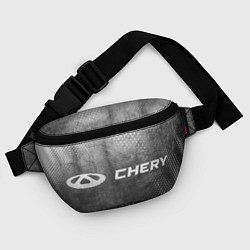 Поясная сумка Chery - grey gradient по-горизонтали, цвет: 3D-принт — фото 2
