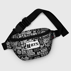 Поясная сумка Bangtan Boys pattern black, цвет: 3D-принт — фото 2