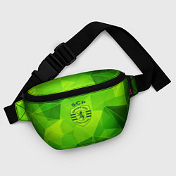 Поясная сумка Sporting green poly, цвет: 3D-принт — фото 2