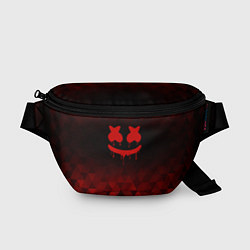 Поясная сумка Marshmello red poly, цвет: 3D-принт