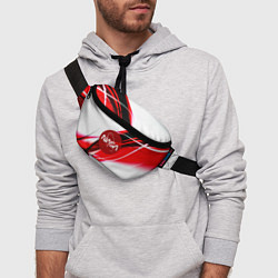 Поясная сумка Nasa абстрактные полосы, цвет: 3D-принт — фото 2