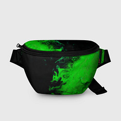 Поясная сумка Color green black, цвет: 3D-принт