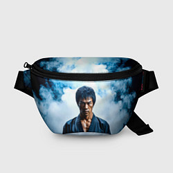 Поясная сумка Брюс Ли в дыму, цвет: 3D-принт